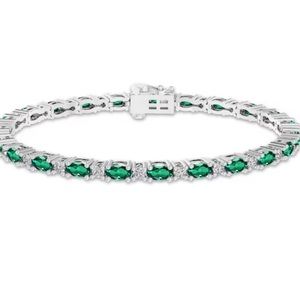 Kay Jewelers Emerald and Diamond Bracelet